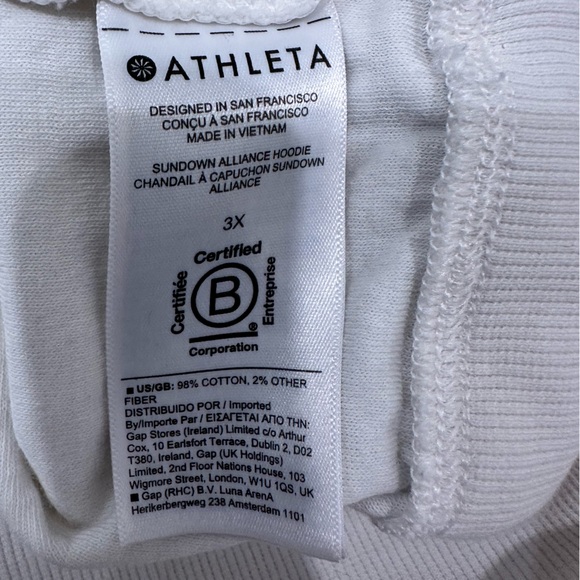 Athleta White Pullover sweatshirt - Picture 5 of 7